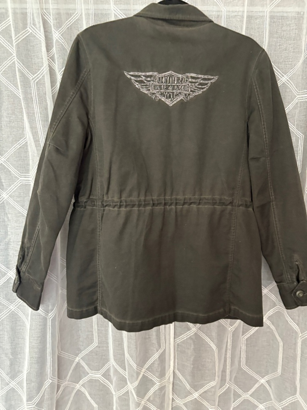 Harley-Davidson Olive Green Studded Utility Jacket - Picture 4 of 4